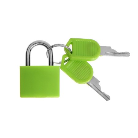 The castle of a hinged suitcase, small, green-2