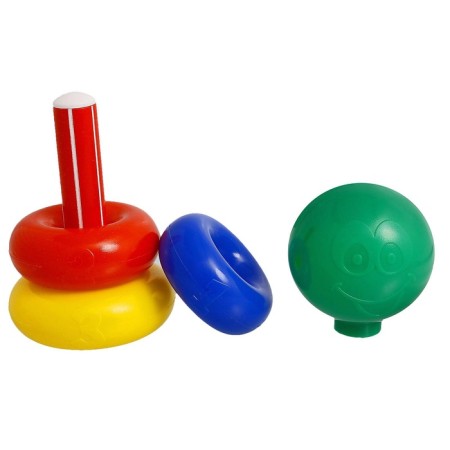 Pyramid, 3 rings with a ball-4