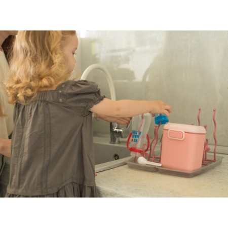 Drying for children's bottles, pink color-4