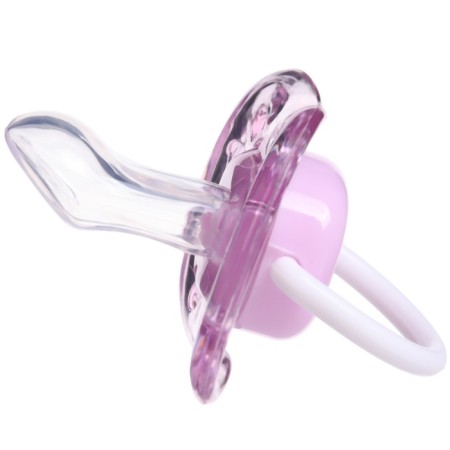 Nipple - orthodontic dummy, silicone, +6 months, with a cap, purple color-6