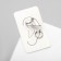 Earrings "Kuffs" Cuffs, set 3 pcs., Silver color