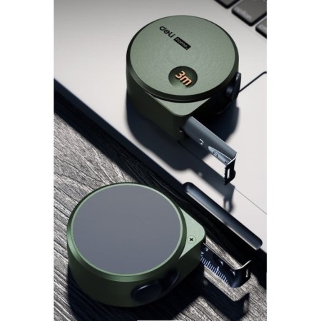 Roulette Deli HT8316L 112895, softach case, green, 3 m x 16 mm-5