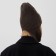 Minaku earflap, rr 56-58, coffee color