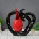 VAZ Coramics Table "drop" of a monogram, 24.5x23 cm, mix