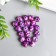 Beads for creativity plastic "Marble. Violet" d = 1.2 cm set 20 g