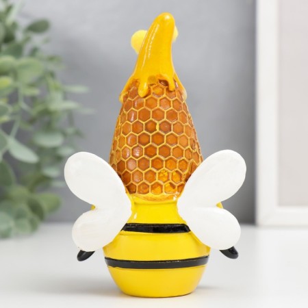 Souvenir Polystone "Dwarf - King of bees" 11.2x7.5 cm-2