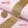 Ribbon with imitation of rhinestones, 4 cm, 9 ± 1 m, gold color