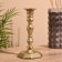 Antik candlestick 22 cm, aluminum