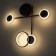 Bra "Krampl" LED 24W 3000K Black 47x47x6.5cm