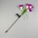 Sadovy lamp on the sunny battery "Lilia Violet", 80 cm, 4 LED, glow of multi (RGB)