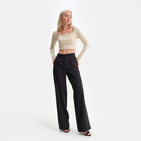 Women's straight pants MIST R.50, black