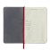 Diaumer Lowed A5, 136 Bridge sheets, artificial leather cover, metal edging, lies, silver
