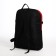 Tourist backpack on lightning, 4 external pockets, red/black color
