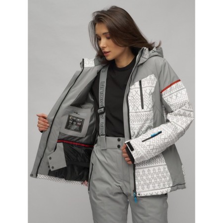Ski suit female, size 42, white color-7