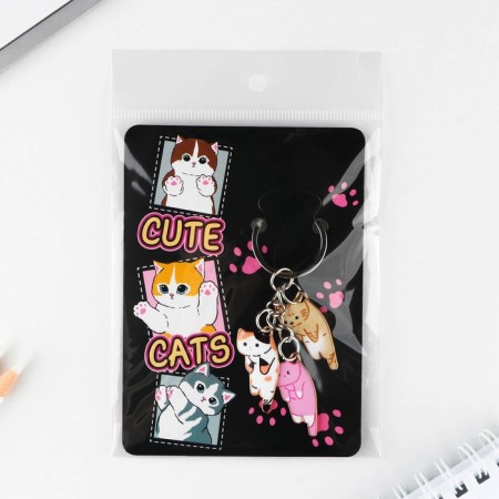 Key keychain "Cute", 2.5 x 9 cm-7