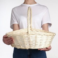 Wicker basket, 37x29x10/30 cm, vine