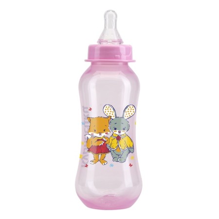 A bottle of feeding "My Farm", fitted, with silicone nipple, 250 ml, from 0 months, Mix color-3