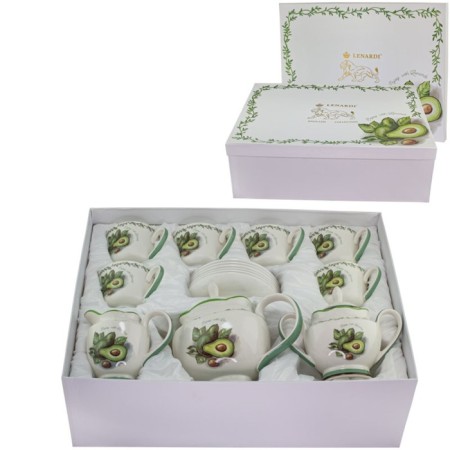 Tea set of Lenardi "Avocado", 12 items-2