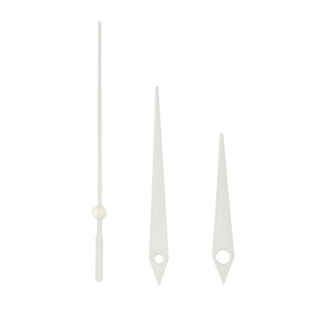 A set of 3 arrows for 50/70/77 mm clock, packing 10 pcs, white