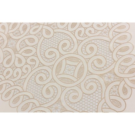 The tablecloth "openwork" Legend, 130 x 160 cm, beige color-6