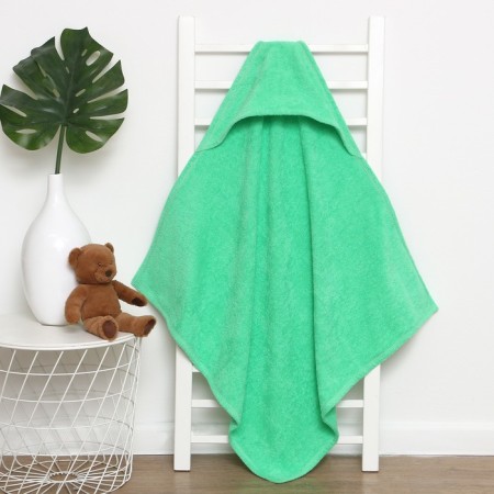 Tainted tange, Trevter I am 85x85 cm, green color, 100% cotton, 320 g/m2