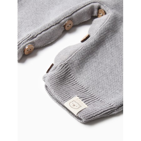 Knit Knit Kroshka I am "muzzle", height 80-86 cm, gray-7