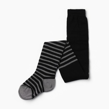 Pantyhose children's kaftan "strip", 104-110 cm, black