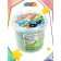 Kinetic sand "Blue Tractor", with a mold in a bucket, blue color, 1 kg
