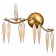 Sconces st. SL1653.201.01. Siena. 1x40 W, E14, 48x38 cm, golden color