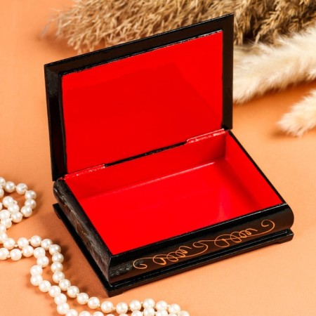 Casket "Animals", 10 × 14 cm, lacquer miniature, mix-1