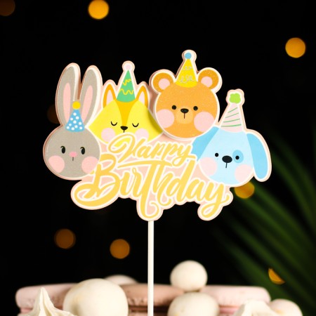Topper "Happy Birthday.