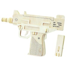 3D-модель сборная деревянная Чудо-Дерево «Пистолет-пулемет УЗИ»