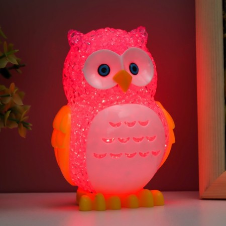 Nightnick "Eagle owl" Led RGB from 3xlr44 mix 6x7x10cm Risalux-5