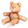Foil ball 30 "Happy Bear", matte, beige color