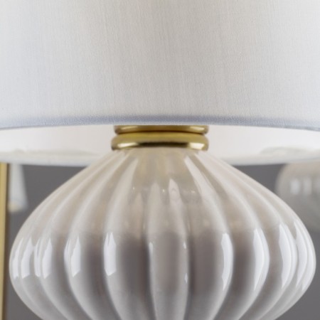 Suspended lamp Freya FR2029PL-06BS Ceramics, 680x680 mm, E14, 6x40W, brass color-7