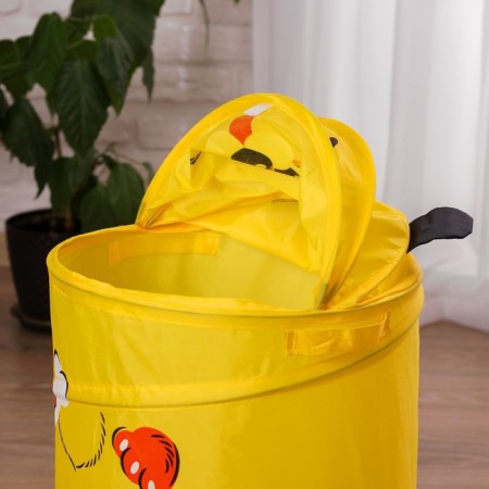 Basket for storing toys "Dog with a bone" with pens and lid-5