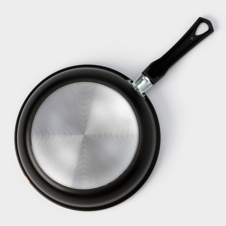 Pan “Classic Atlas”, D = 24 cm, plastic handle, glass cover, anti -stick coating, black color-6