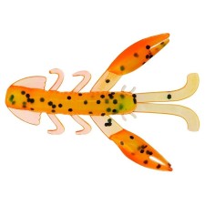 Bait Silicon Cancer Helios Omar Pepper Green & Orrange, 5.2 cm, 15 pcs. (HS-24-018)