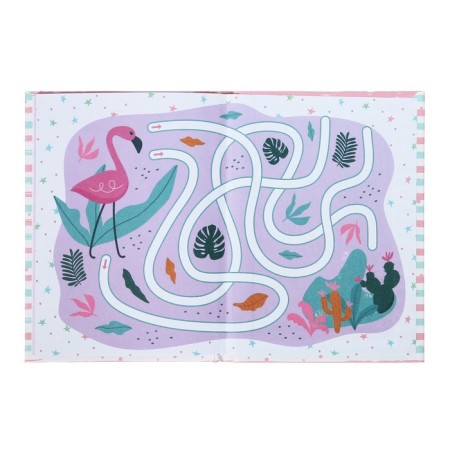 Notepad A6, 48 sheets in the "Bunny" line, a 7BC cover with foam rubber, matte lamination, selective varnish with sparkles, block 70g/m2-4