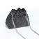 Female bag on a puff, silver color