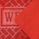 Rug of the hazardous muddy share "Welcome. Bricks ", 40.5 × 60.5 cm, red color