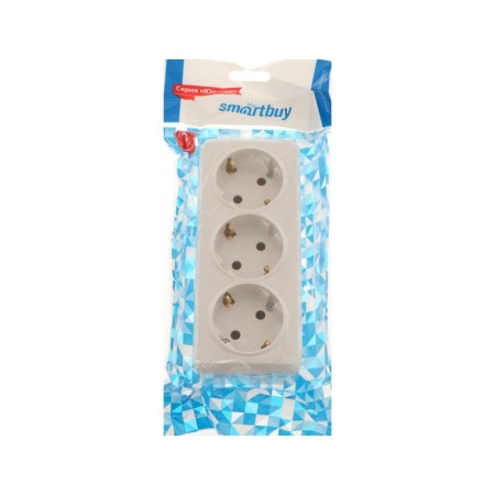 Smartbuy "Jupiter" socket, 16 a, trim, open, with salary, white-2