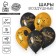 Air ball 12 "" Fun Halloween ", black, orange, set of 5 pcs.