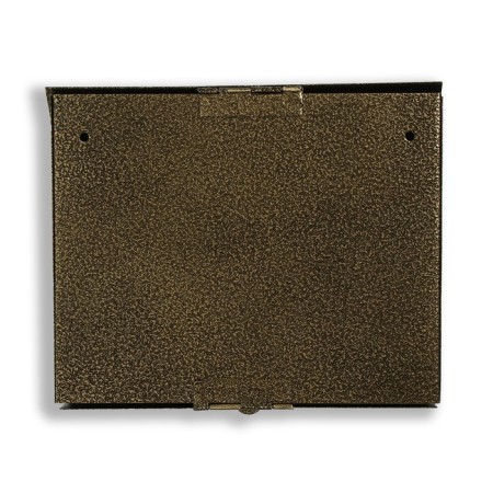 Mail box without a lock (with a loop), horizontal "mini", bronze-9