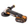Corner grinder battery Worx WX803.9, 20 V, D = 125 mm, M14, without ZU and AKB, case