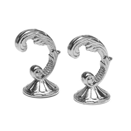 Hook for curtains ks002, one -rod, color chromium-6