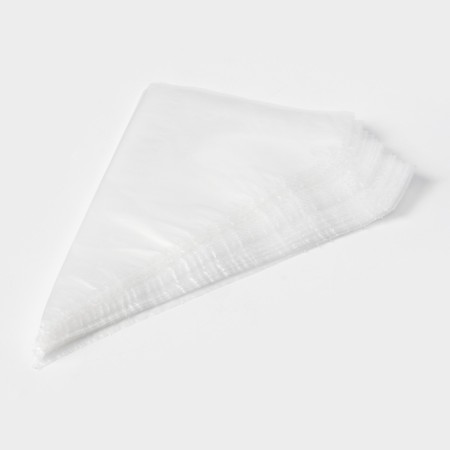 Set of confectionery disposable bags, 25 pcs, 25 cm, transparent color