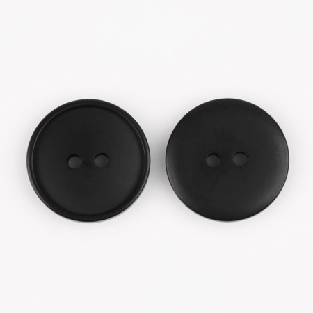 Button, 2 punctures, d = 20 mm, black color-2