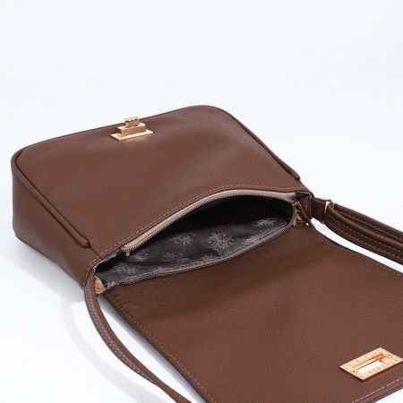 L-Craft bag bag on fasteners, brown color-4