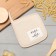 Ethel's sampling "Home", beige color, 16x16 cm, 50%HL, 50%flax